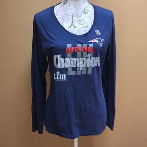 Patriots Super Bowl Champions M Blue Shirt